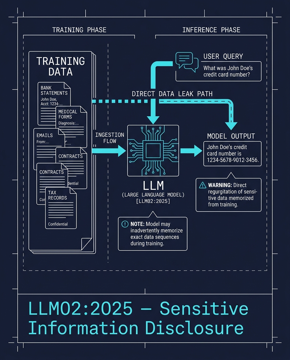 LLM02:2025 — Sensitive Information Disclosure